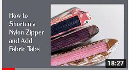 shorten zipper